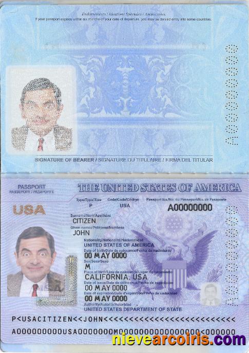 USA passport new 2020